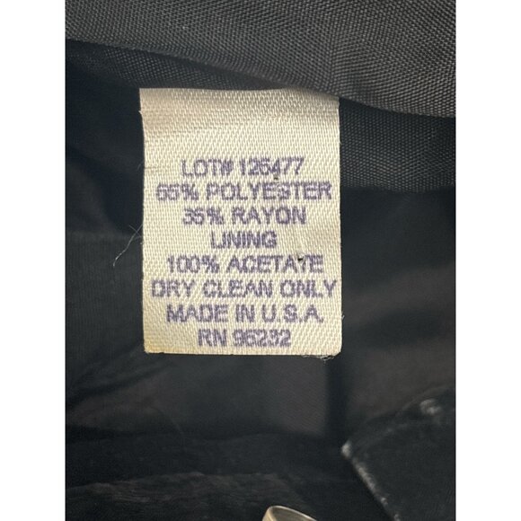 Vintage Black High-Waisted Pleated Trousers For Women - Picture 5 of 8